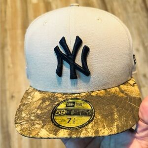 New Era Cream and Camouflage 59FIFTY Cap